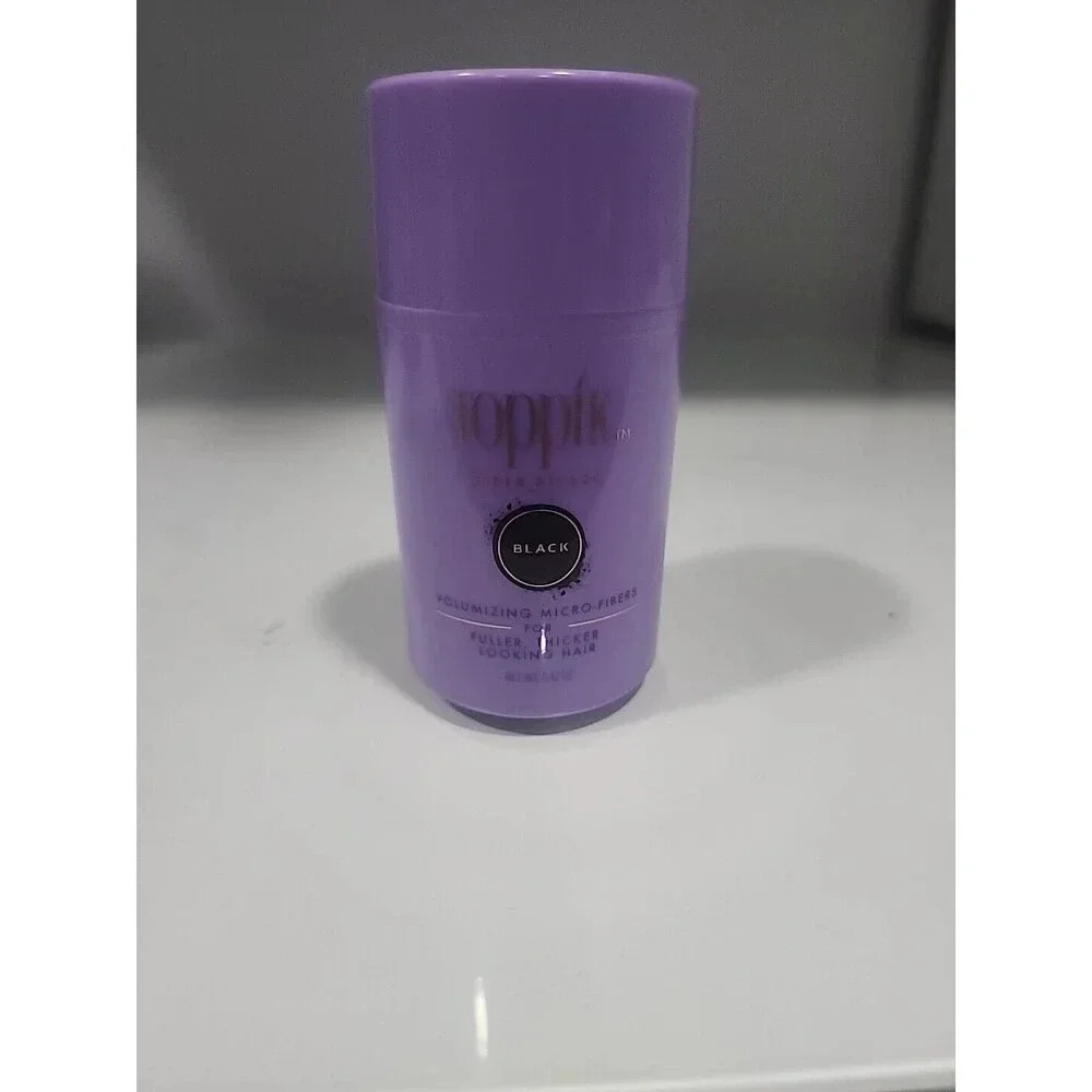 Toppik BLACK Hair Filler Volumizing Micro-Fibers 0.42 oz - NEW